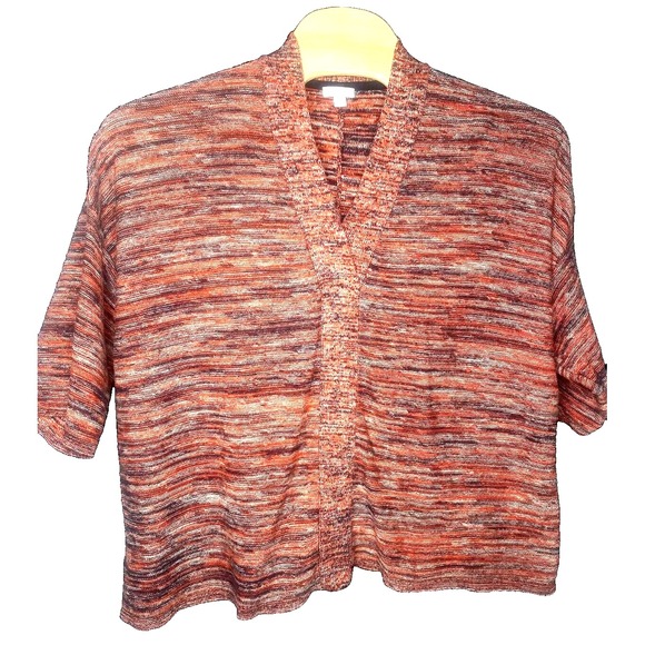 Sweaters - Pure Jill J Jill women's sweater Space Dyed Pullover Campari Boho V-Neck size XL